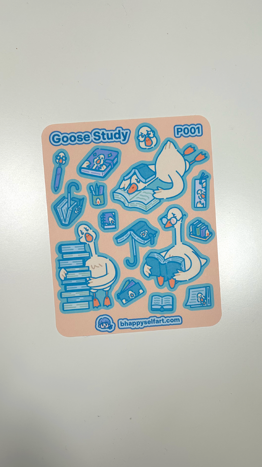 "Goose Study" Sticker Sheet - P001