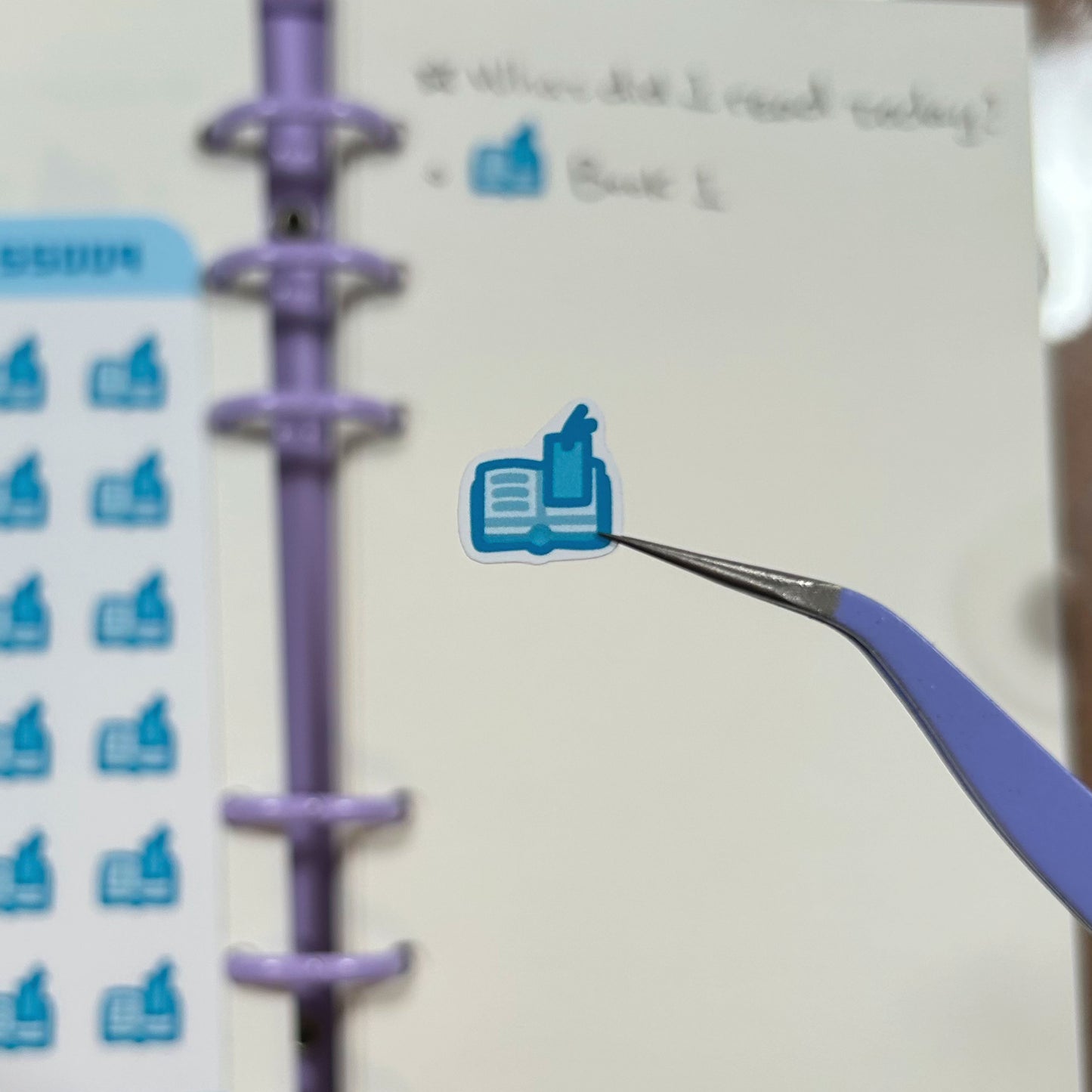 "Read Book Icon" Sticker Sheet | P020_SS009