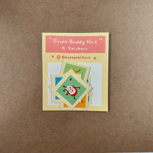 "Fruit Buddy No.1" Sticker Set