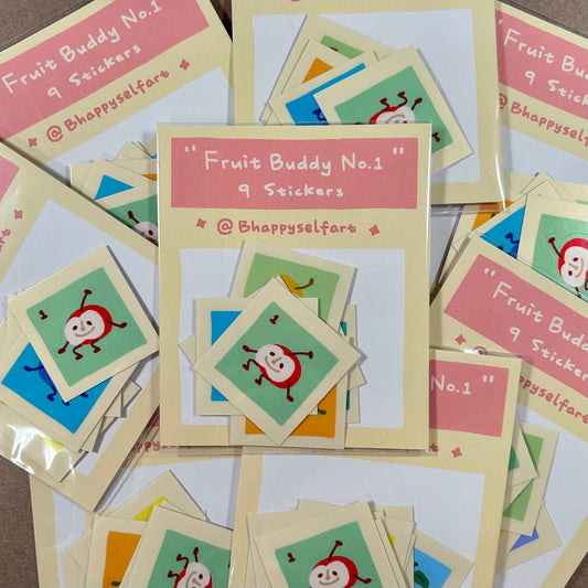 "Fruit Buddy No.1" Sticker Set