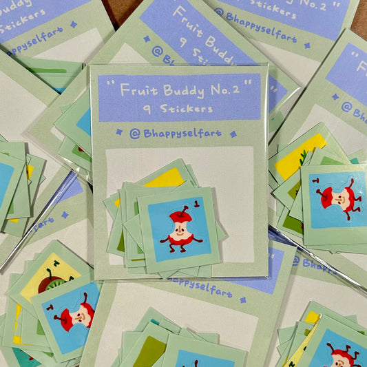 "Fruit Buddy No.2" Sticker Set
